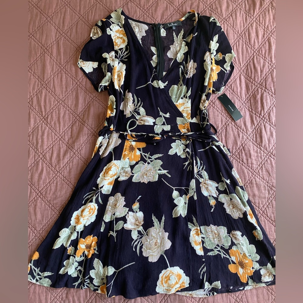 Lulu’s short faux wrap dress